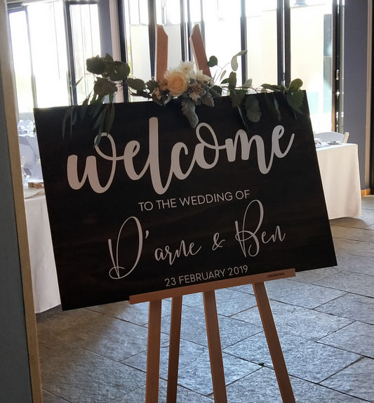 Modern Customised Welcome Wedding Sign